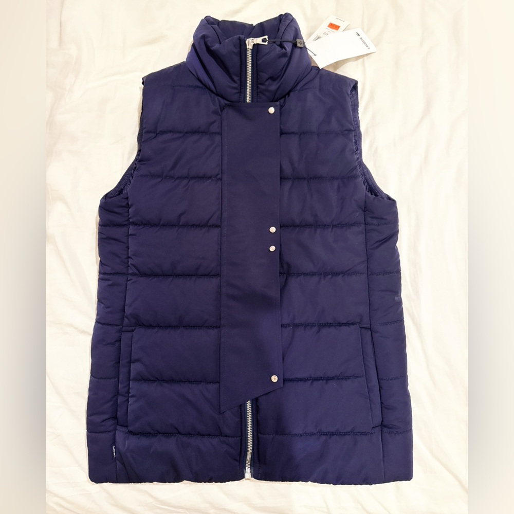 Lacoste Women’s Puffer Vest Navy NWT Size 34/2
